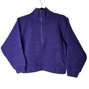 Vintage Patagonia XS Purple 100% Wool Half Zip Sweater Gorpcore Street Wear